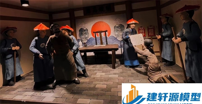 赤城陈规除恶绅微缩场景